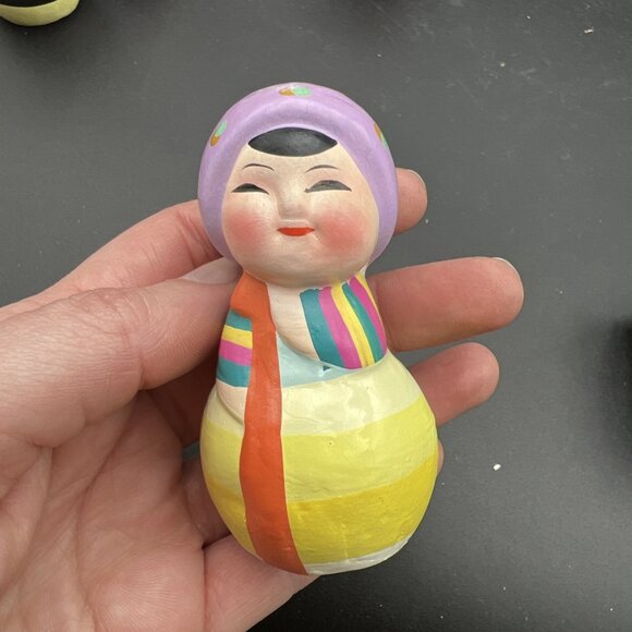 Vintage 3" Wuxi Huisang Clay Figurines Chinese Ladies set of 4 Handpainted. - Picture 13 of 14